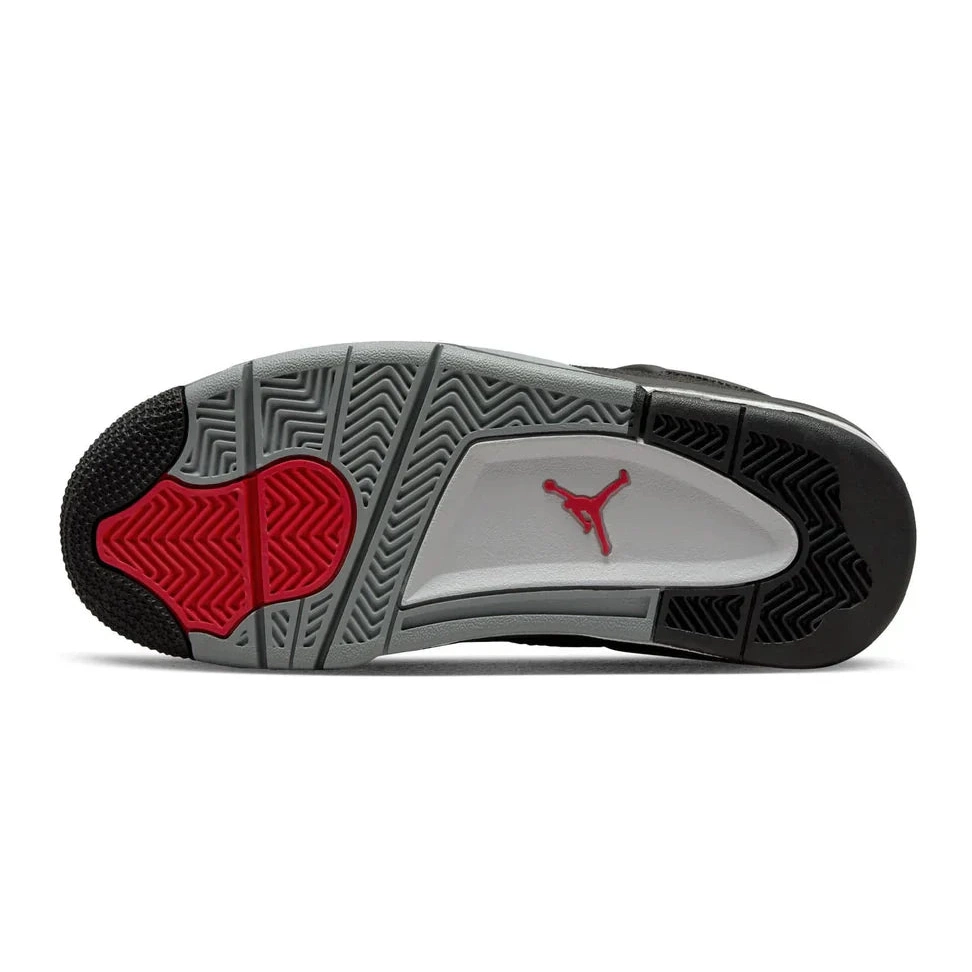 Jordan Canvas 4 Air GS Retro Black 0708